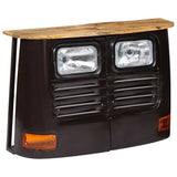 Truck Sideboard Solid Mango Wood Dark Grey 246244