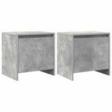 Bedside Cabinets 2 pcs Concrete Grey 45x34x44.5 cm Engineered Wood 809872