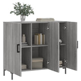 Sideboard Grey Sonoma 90x34x80 cm Engineered Wood 828114