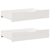 Bed Frame without Mattress White 90x200 cm Solid Wood Pine 3301759