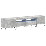 5 Piece LED TV Cabinet Concrete Grey Engineered Wood 3416922