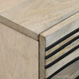 Bedside Cabinet 2 pcs White and Black 40 x 33 x 46 cm 4017971