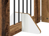 Foldable Dog Gate with Stands 8 pcs Old Wood 60 cm 892167