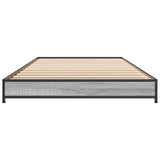 Bed Frame Grey Sonoma 80 x 200 cm Engineered Wood 8009146