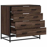 Drawer Cabinet Brown Oak 70x41x70 cm Engineered Wood 849083