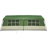 Family Tent with Roof Green and Beige 622 x 295 x 238 cm 4100700