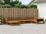 Outdoor Sofa Set 6 pcs Natural Solid Acacia Wood 3382692