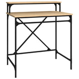 Desk Sonoma Oak 80x50x90 cm Engineered Wood and Iron 826705