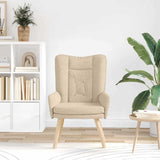 Armchair Cream 63 x 67 x 94 cm Fabric 42001831