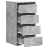 Corner Chest of Drawers Concrete Grey 40x41x76 cm Engineered Wood 852864