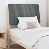 Upholstered Headboard Dark Grey 80 cm Solid Pine Wood 879420
