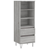 Highboard Grey Sonoma 40x36x110 cm Engineered Wood 831514