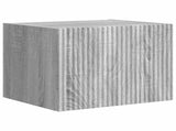 TV Wall Cabinet Set Wall-mounted 6 pcs Grey Sonoma 3408958