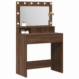 Dressing Table Brown Oak 75.5 x 41 x 135 cm Engineered Wood 865115