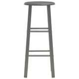 3 Piece Bar Set Wood and Steel Anthracite 284397
