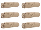 Throw Blankets 6 pcs Camel 170 x 130 cm Fleece 42017049