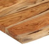 ZNTS Wall Shelf 70x40x2.5 cm Rectangular Solid Wood Acacia Live Edge 370249