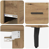 Highboard with Drawer 2 pcs Artisan Oak Engineered Wood 3415856