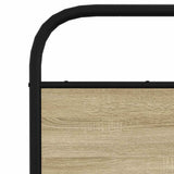 Metal Bed Frame without Mattress Sonoma Oak 140x200 cm 3318649