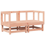 Corner Sofas with Cushions 2 pcs Solid Wood Douglas 825455