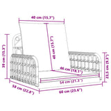 Swing Chair with Cushions 63x58x39 cm Poly Rattan and Steel 4009297