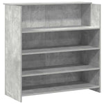 Reception Desk Concrete Grey 200x50x103.5 cm Engineered Wood 3324181