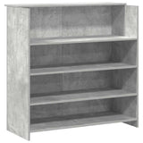 Reception Desk Concrete Grey 200x50x103.5 cm Engineered Wood 3324181