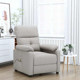 Massage Chair Taupe Fabric 289680