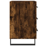 Bedside Cabinet Smoked Oak 40x40x66 cm Engineered Wood 827689