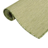 Outdoor Flatweave Rug 140x200 cm Green 340810