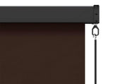Roller Blind Brown 60 x 250 cm Fabric and Aluminum 42037168