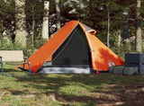 Camping Tent Dome 2-Person Grey and Orange Waterproof 94321