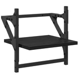 Wall Shelf Set 6 pcs Black Oak 100 x 25 x 30 cm Engineered Wood 882840