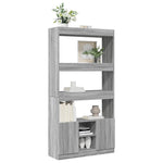 Highboard Grey Sonoma 92x33x180 cm Engineered Wood 3309623
