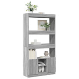 Highboard Grey Sonoma 92x33x180 cm Engineered Wood 3309623