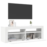 TV Cabinet with LED Lights White 120x35x40 cm 804310