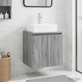 Wall-Mounted Sink Vanity Grey Sonoma 49.5 x 41 x 62.5 cm 890418