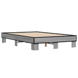 Bed Frame without Mattress Grey Sonoma 120x200 cm 845865