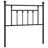 Metal Replace Headboard Black 90 cm 353565