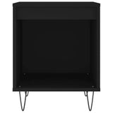 Bedside Cabinets 2 pcs Black 40x35x50 cm Engineered Wood 830719