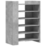 Shoe Cabinet Concrete Grey 74.5x37.5x100 cm Engineered Wood 848433