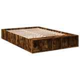 Bed Frame without Mattress Smoked Oak 140x190 cm 3280584