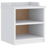 Hallway Bench "SANDNES" White 45x40x50 cm Solid Wood Pine 4010444