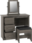 ZNTS Lisbon 3 Piece Dressing Table Set with Mirror 100-107-014