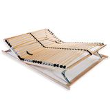 Slatted Bed Base without Mattress with 28 Slats 7 Zones 140x200 cm 246460