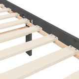 Bed Frame without Mattress Grey 200x200 cm Solid Wood Pine 3193098