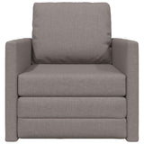Sofa Bed Taupe 74 x 77 x 81 cm Fabric 4106626