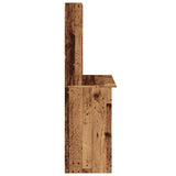 Desk with Shelves Old Wood 102x45x148 cm Engineered Wood 855834