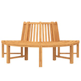 Tree Bench Half Round 201 cm Solid Wood Teak 364405