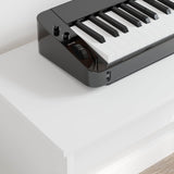 Keyboard Stand White 130 x 32 x 64 cm Engineered Wood 899479